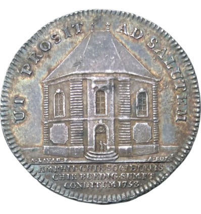 Jeton Louis XV société de chirurgie de Bordeaux 1753