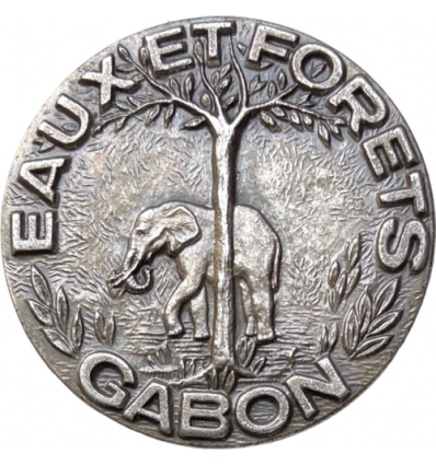 Colonies françaises, Gabon, insigne de garde de Eaux et Forêts s.d.