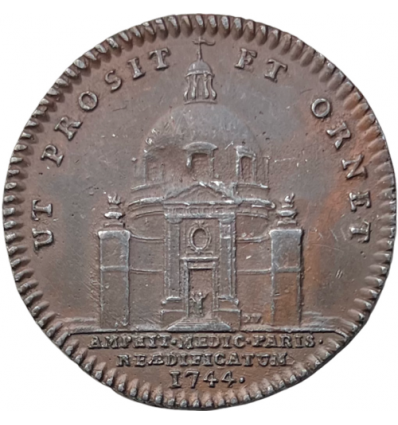 Jeton Elie Col de Vilars, doyen de médecine de la faculté de Paris 1744