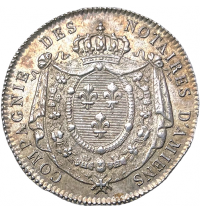 Jeton compagnie des notaires d'Amiens 1816