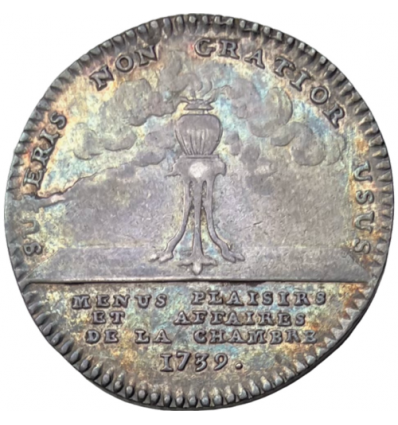 Jeton Louis XV menus plaisirs du roi 1739