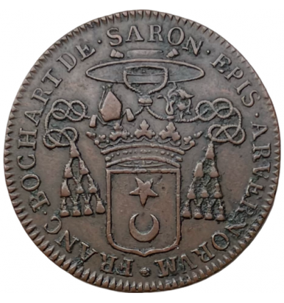 Jeton aux armes de François Bochard de Saron, évêque de Clermont-Fd 1693