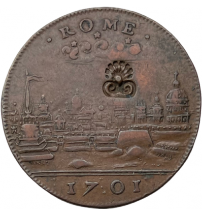 Corporations d'IDF, jeton Au doyen de Rome 1701