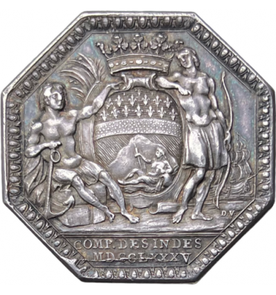 Colonies françaises de l'Amérique, jeton Louis XVI compagnie des Indes 1785