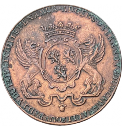 Pays-Bas méridionaux, jeton Adrien-Gérard, comte de Lannoy de Clervaux, gouverneur de Namur 1721