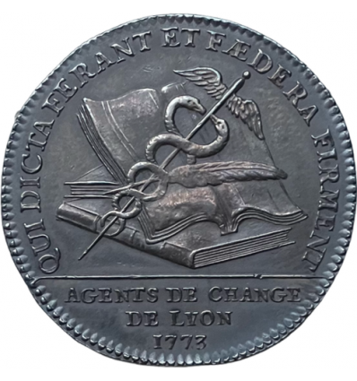 Jeton agents de change de Lyon 1773