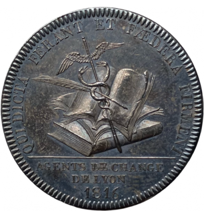 Jeton agents de change de Lyon 1816
