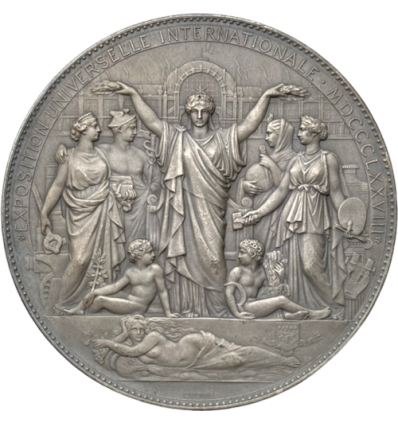 Inauguration de l'Exposition Universelle de Paris par Oudiné 1878