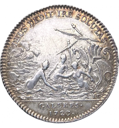 Jeton Jean-Philippe d'Orléans, général des galères 1723