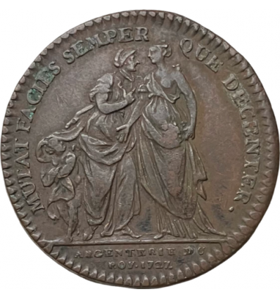Jeton Louis XV argenterie du roi 1727