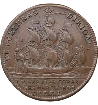 Jeton corporation des marchands drapiers, N. Gallois fils 1705