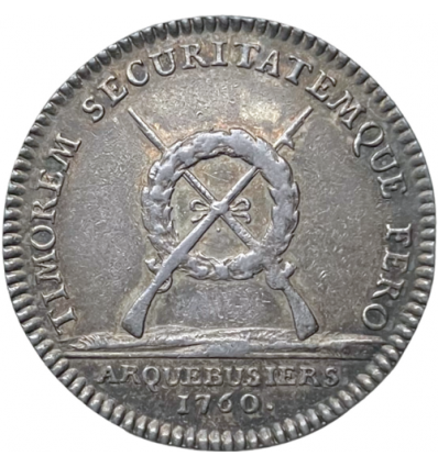 Jeton Louis XV Arquebuse de Louis XV 1760