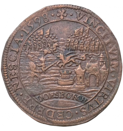Pays-Bas méridionaux, jeton ville de Doesburg 1598