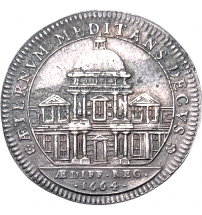 Jeton Louis XIV bâtiments du roi 1664