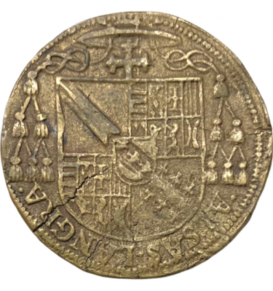 Lorraine, jeton aux armes de Charles III de Lorraine-Vaudémont, cardinal, évêque de Metz 1604