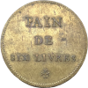 Méreau de charité de la paroisse de Saint-Louis-en-L'Ile, pain de six livres s.d.