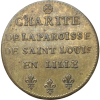 Méreau de charité de la paroisse de Saint-Louis-en-L'Ile, pain de six livres s.d.