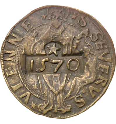 Méreau du chapitre Saint-Sévère de Vienne 1524