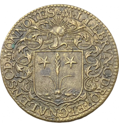 Jeton aux armes de F. Le Brun, conseiller du roi en sa Cour des Monnaies s.d.