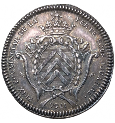 Louis XVI, jeton aux armes de Louis de la Rochefoucauld, La Ferté-sous-Jouarre 1766