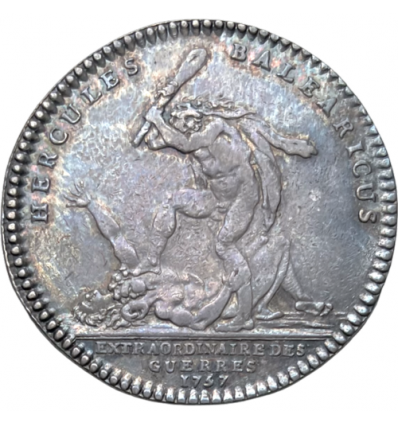 Jeton Louis XV extraordinaire des guerres, prise des Baléares 1757