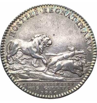 Jeton Louis XV extraordinaire des guerres 1746