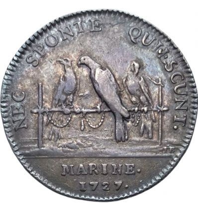 Jeton Marine L-A. de Bourbon 1727