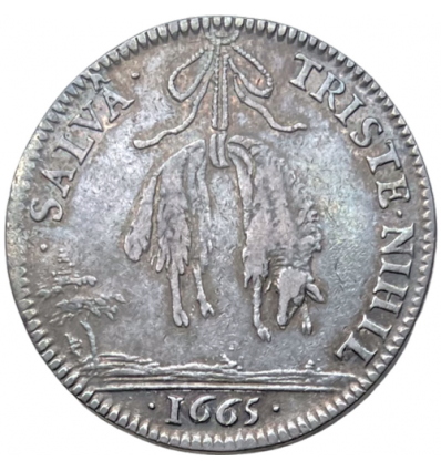 Jeton Louis XIV corporation des tisserands et drapiers 1665