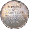 Jeton société de commerce de Rouen 1797