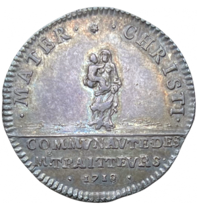Jeton Louis XV communauté des maîtres traiteurs 1719
