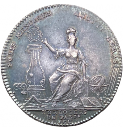 Jeton Louis XV corporation des horlogers de Paris s.d.