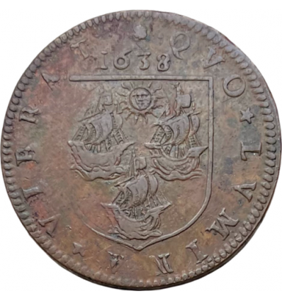 Jeton Louis XIII corporation des marchands merciers 1638