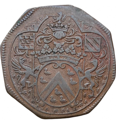 Noblesse IDF, jeton aux armes de Louis d'Aumont s.d.