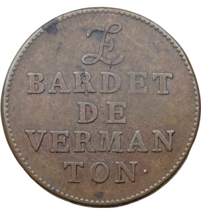 Noblesse de Bourgogne, jeton Louis-François Bardet de Vermanton 1711