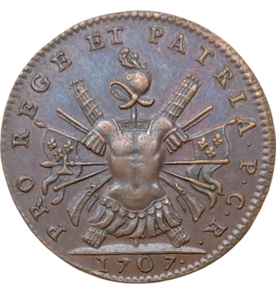 Jeton arquebusiers de Reims 1707