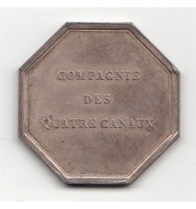 Jeton compagnie des quatre canaux 1822