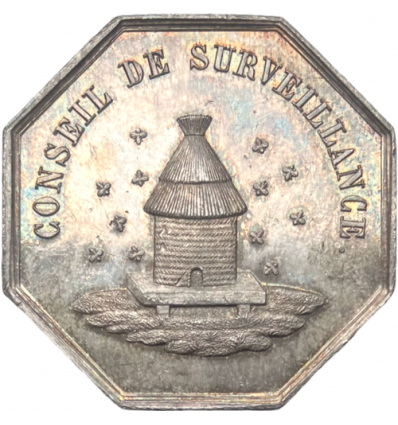 Loiret, jeton Filature de bourre de soie d'Amilly s.d.