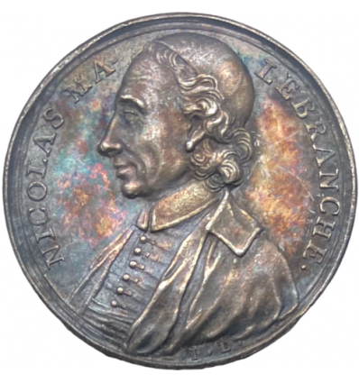 Jeton Nicolas Malebranche par Dassier 1715
