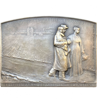 Inauguration des prisons de Fresnes par Roty s.d. (1900)