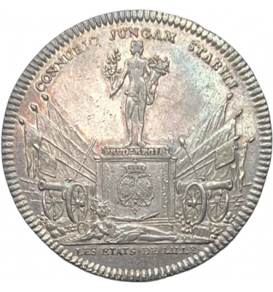 Jeton Louis XV États de Lille, fiançailles de Louis XV et de l’infante d’Espagne s.d.