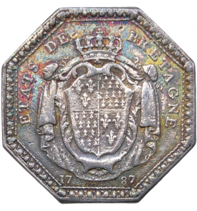Bretagne, jeton Louis XVI Etats de Rennes 1787