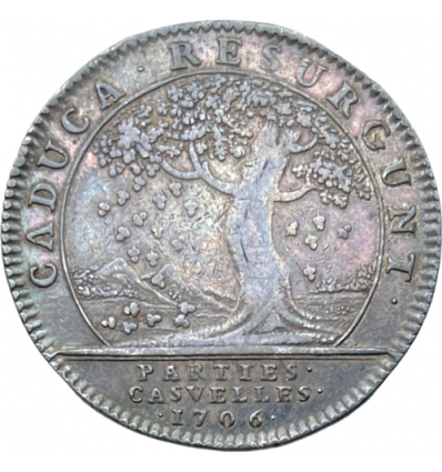 Jeton Louis XIV parties casuelles 1706