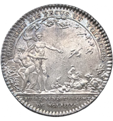 Jeton Louis XV corporation des jurés vendeurs de volailles s.d.
