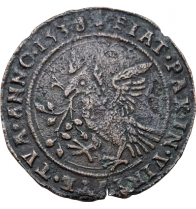 Pays-Bas méridionaux, jeton trêve de Nice et entrevue d'Aigues-Mortes entre François I et Charles V 1538