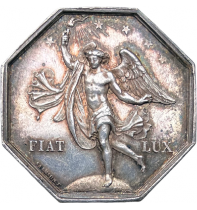 Jeton compagnie d'éclairage au gaz, Clermont-Ferrand 1844