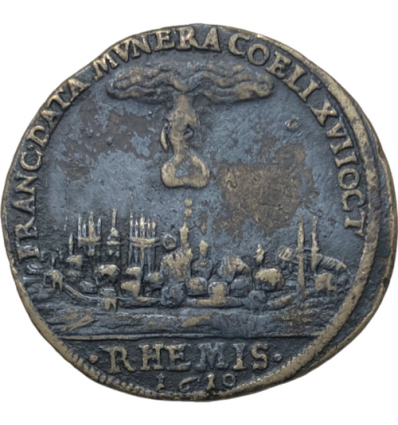 Jeton sacre de Louis XIII à Reims 1610