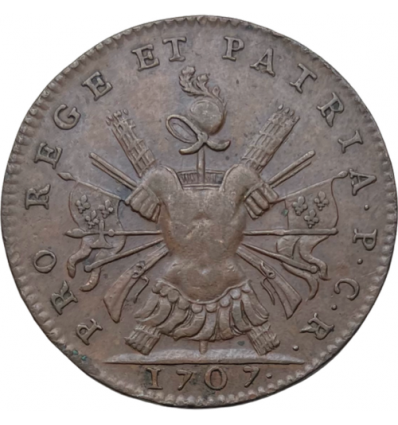 Jeton arquebusiers de Reims 1707