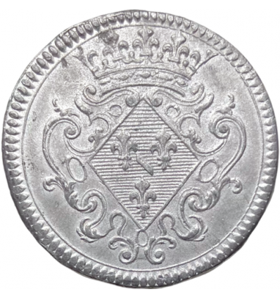 Noblesse du Bourbonnais, jeton aux armes d'Élisabeth-Alexandrine de Bourbon-Condé dite Mademoiselle de Sens 1731