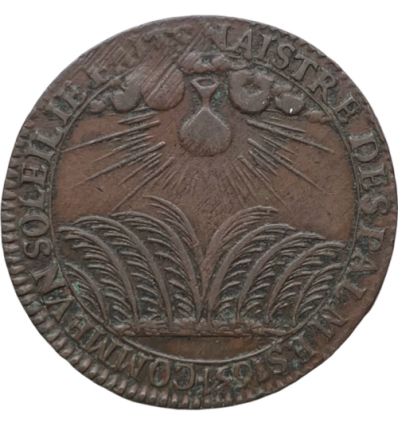 Jeton sacre de Louis XIV à Reims 1654