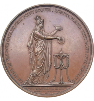 Hommage aux victimes de la Révolution par Caqué 1820